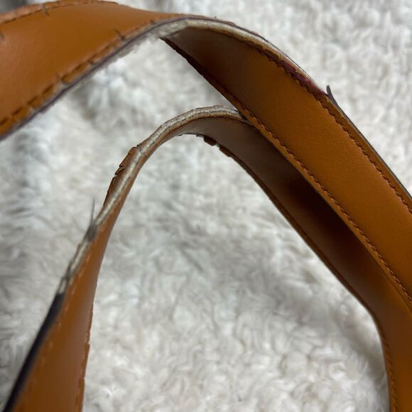 Nanette Lepore synthetic Brown and tan logo shoulder bag  gold tone hardwares. - Picture 13 of 15